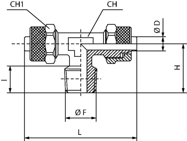 Kramp - TCCPOT518 - T-Push-On Fitting