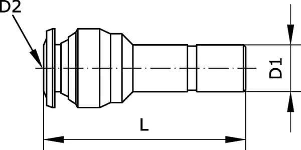 Kramp - TER65B - Reducing Terminal Plug 6 - 5mm