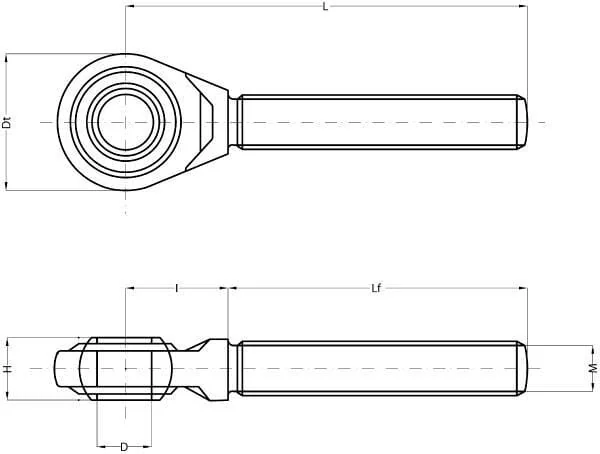 Kramp - TL175363RKR - Toplink Spindle Right M36x3.0 Cat. 3