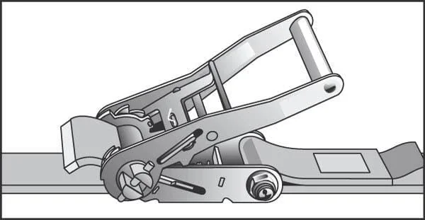 Kramp - TS20150E - Ratchet Strap Type 50, 25kN 15m