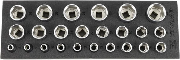 Kramp - TT800501 - Socket Set 1/2" 24pcs