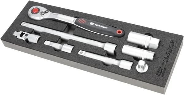 Kramp - TT800502 - Ratchet and Accessories 1/2" 8pcs
