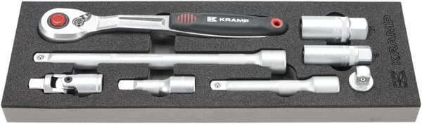Kramp - TT800502 - Ratchet and Accessories 1/2" 8pcs