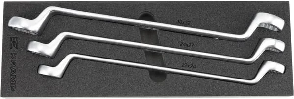 Kramp - TT801502 - Double Ended Ring Spanner Set 3 pcs (22-32mm)