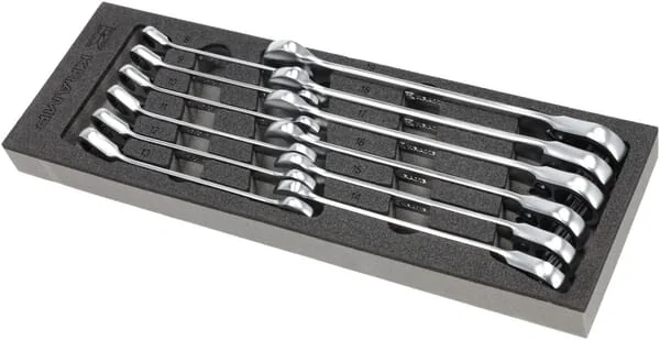 Kramp - TT802501 - Combination Ratchet Spanner Set 12 pcs