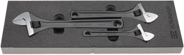 Kramp - TT803001 - Set of Adjustable Wrenches, 3 pcs