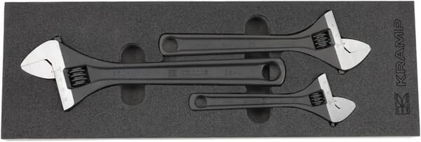 Kramp - TT803001 - Set of Adjustable Wrenches, 3 pcs