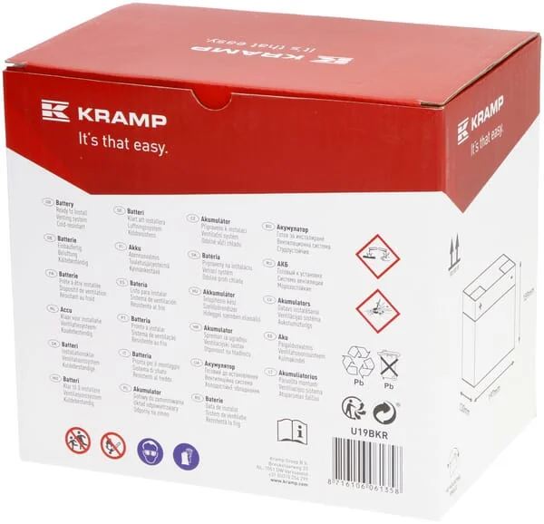 Kramp - U19BKR - Battery 12 V 24 AH 250 A Sealed Kramp