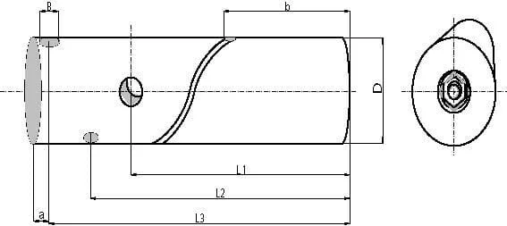 Kramp - UNSGGS50120 - Pin 50x120mm Kramp
