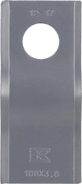 Kramp - VGCM120108KR - Mower Blade Left/Right 108x47x3mm Hole Diameter 21mm, Suitable for PZ/Marangon, 25 Pcs