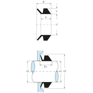 Kramp - VR110SP001 - V-Seal Diameter 110mm