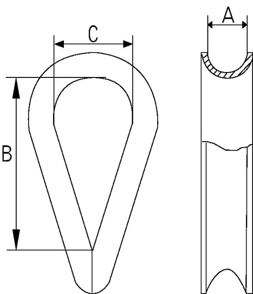 Kramp - WT06 - Wire Rope Thimble 6 mm