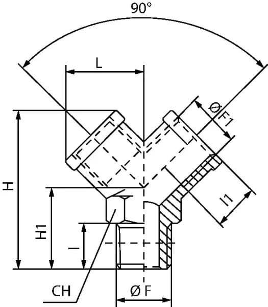 Kramp - YFMF38 - Y-Fitting