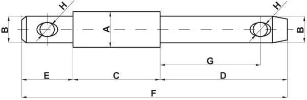 Kramp - Z328245KR - Lower Link Pin 22x28x22mm Cat.1/2 Kramp