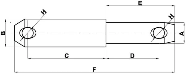 Kramp - Z422281KR - Lower Link Pin 22x60mm Cat.1/2 Kramp