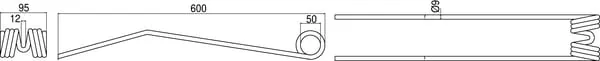 KUBOTA - VF1660639486 - Spring Tine Original Deutz-Fahr