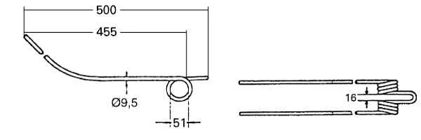 KUHN - 57720200 - Spring Finger Original KUHN