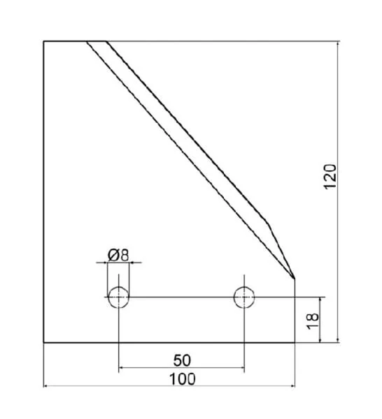 Kverneland - KD1040584 - Blade Carbide Coated (B/C7-16)