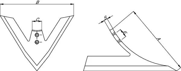 Kverneland - KK193568R - Goose Foot 120mm