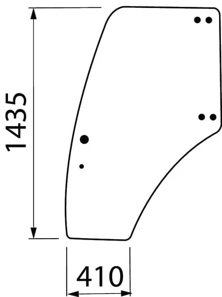 Landini - 3665889M1 - Window Glass