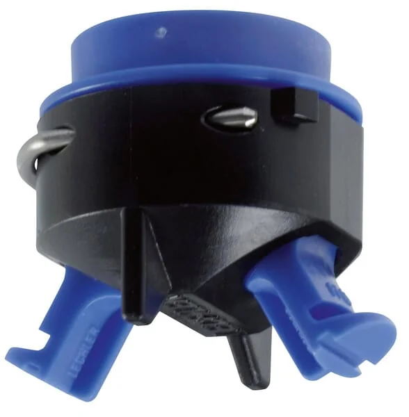Lechler - 0921635610001 - Double Nozzle Cap, Bayonet, SW 12.6, Blue, With Gasket, Lechler