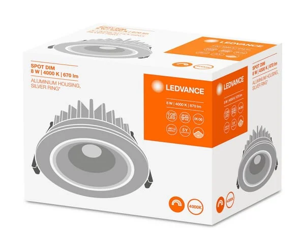 Ledvance - LVSPF84044SIDG2 - Light Fitting / Luminaire Spot 8W 840 IP44