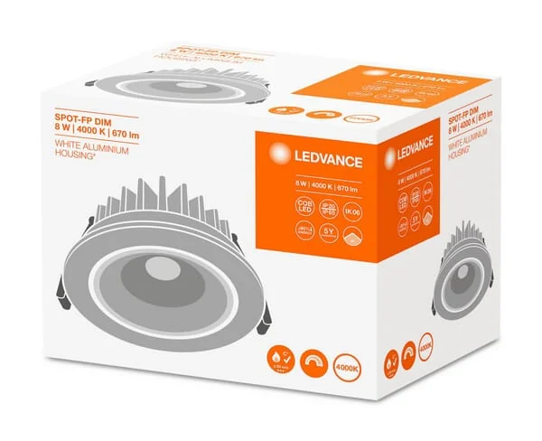 Ledvance - SPFP8940PSD65WT - LED Luminaire Spot 8w 840