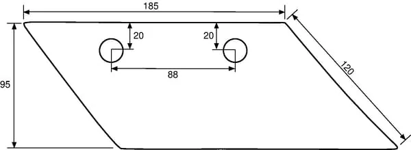 Lemken - 3363714 - Skimmer Plowshare Right Lemken