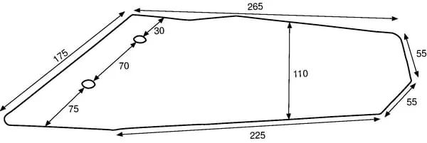 Lemken - 3374424 - Plowshare Right Wing, Carbide