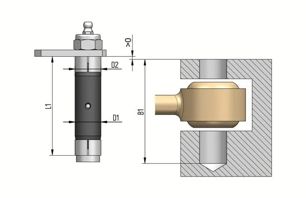 LT Extenderbolt - 1000163EXB - Extenderbolt Diameter 20x81MM Sleeve Diameter 20MM Blind Hole