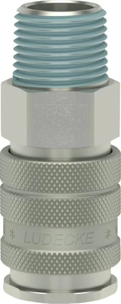 Luedecke - ESI12A - Luedecke Quick Coupling External Thread BSP 1/2"