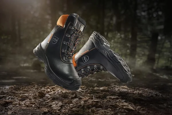 Lupriflex - 361649 - Chainsaw Boots Size 49/UK 49, Black/Orange, Eco Hunter Basic, Lupriflex
