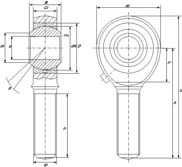 Mac Power - GAKR10PB - Rod End