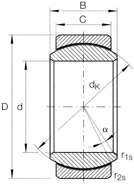 Mac Power - GE15UK - Radial Spherical Plain Bearing 15x26x12/9mm, Mac Power