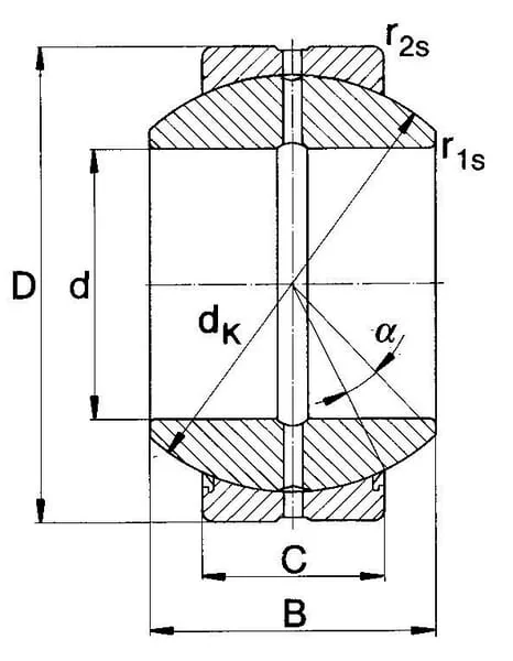 Mac Power - GE80FO2RS - Radial Spherical Plain Bearing 80x130x75/50mm