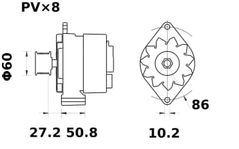 Mahle - MG268 - Alternator