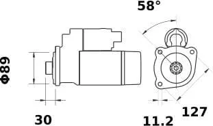 Mahle - MS970 - Starter 12V 4.7KW