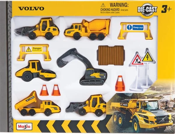 Maisto - MA12376 - Vehicles And Accessories For Volvo Play Set