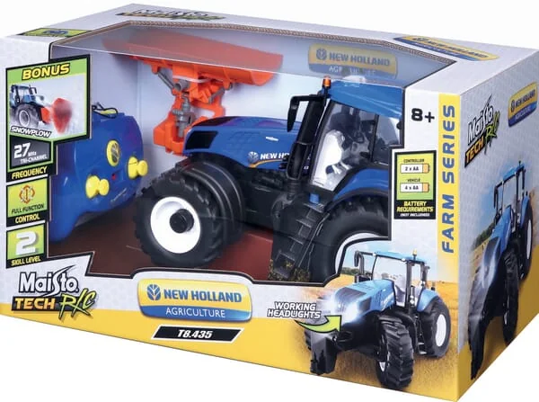 Maisto - MA82722 - New Holland T8.435 Tractor With Snow Plough 2.4GHZ