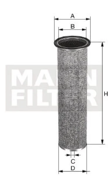 Mann Filter - CF924 - Secondary Air Filter Element