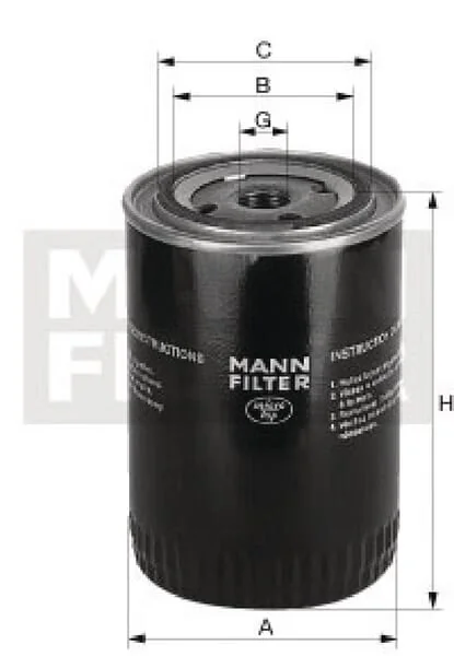 Mann Filter - W95071 - Lubricant Oil Change Filter