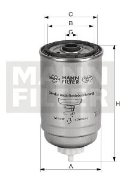 Mann Filter - WK7243 - Fuel Change Filter