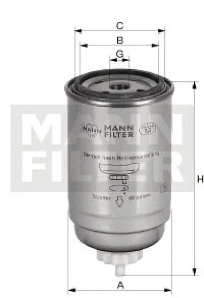 Mann Filter - WK821 - Fuel Change Filter