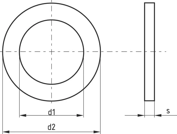 Maschio Gaspardo - 8112419917 - Flat Washer, 45 x 56 x 0.5 mm