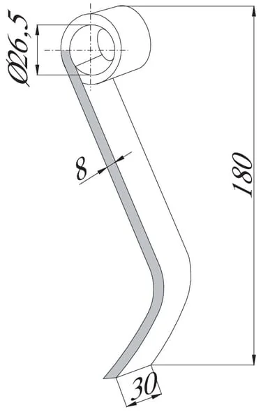 Maschio - T40005143R - Blade Straight 03 Maschio