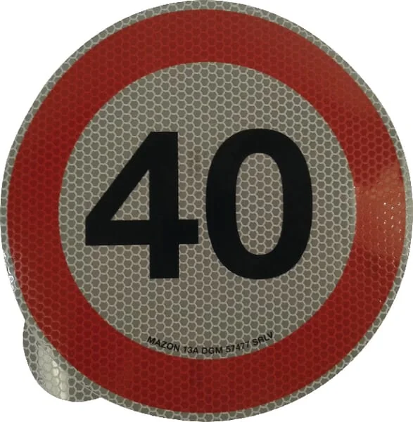 Mazon - WB7940IT - Sticker Prohibition Sign Speed Limit: 40km/h Mazon