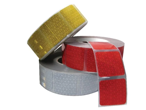 Mazon - WB8210650S - Red Reflective Tape, Segmented