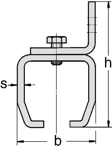 MEA - TB335620 - MEA Wall Bracket for Single Rail Gr.2