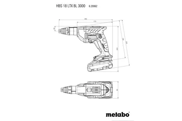 Metabo - 620062890MET - Drywall Screwdrivers HBS18LTX EX