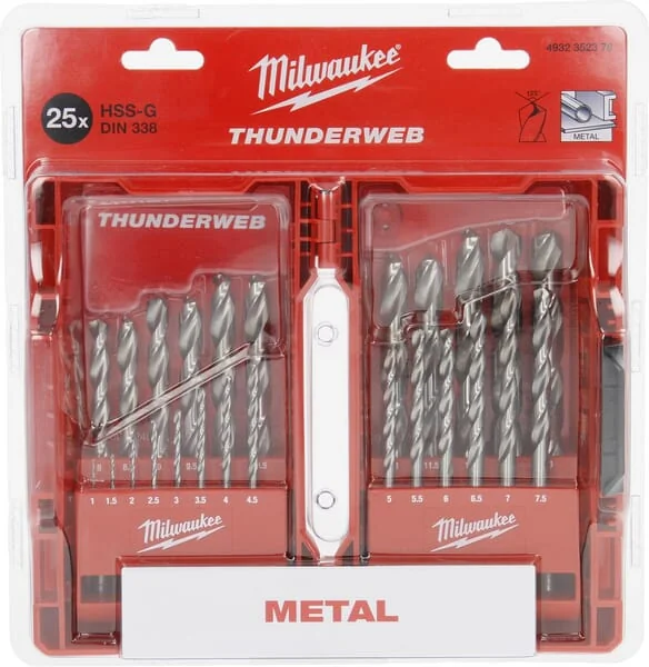 Milwaukee - 4932493870 - Metal Twist Drill Set 25 Piece